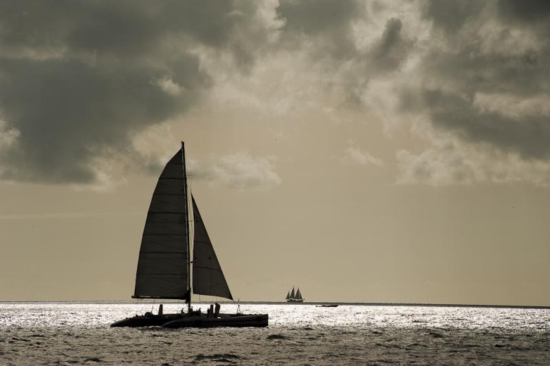 Voilier sur la mer