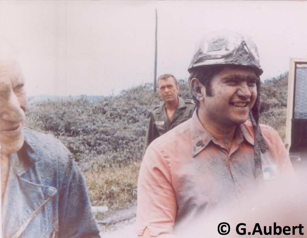 Tazieff et Allègre à la Soufrière en 1976 