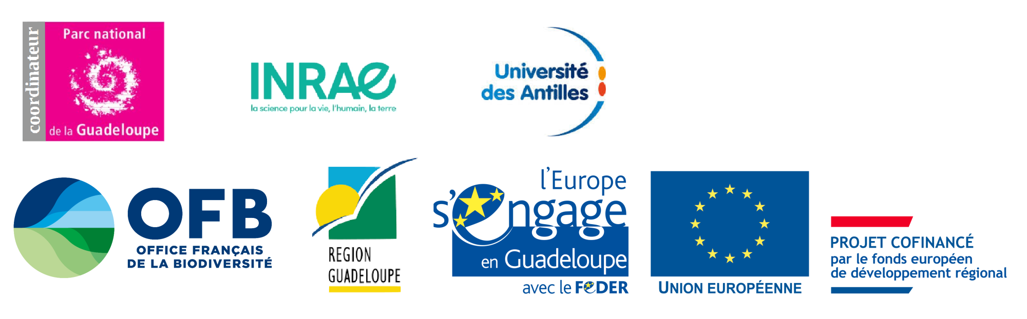 Logos des partenaires du projet PROTEGER