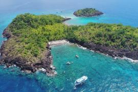 Vue aérienne des Îlets Pigeon