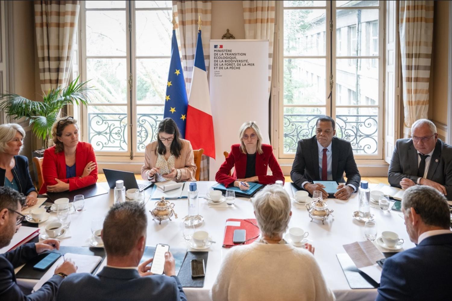 Réunion au Ministère de la Transition écologique le 13 mars 2025
